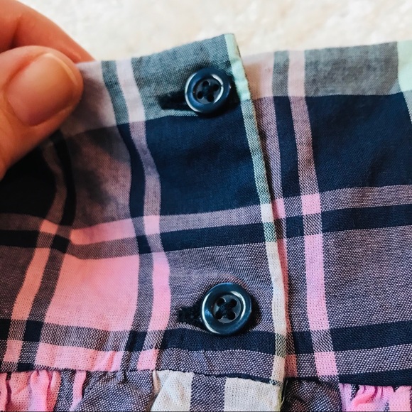 Gap tartan plaid spring babydoll top 3 yrs. Great condition. - Picture 5 of 8